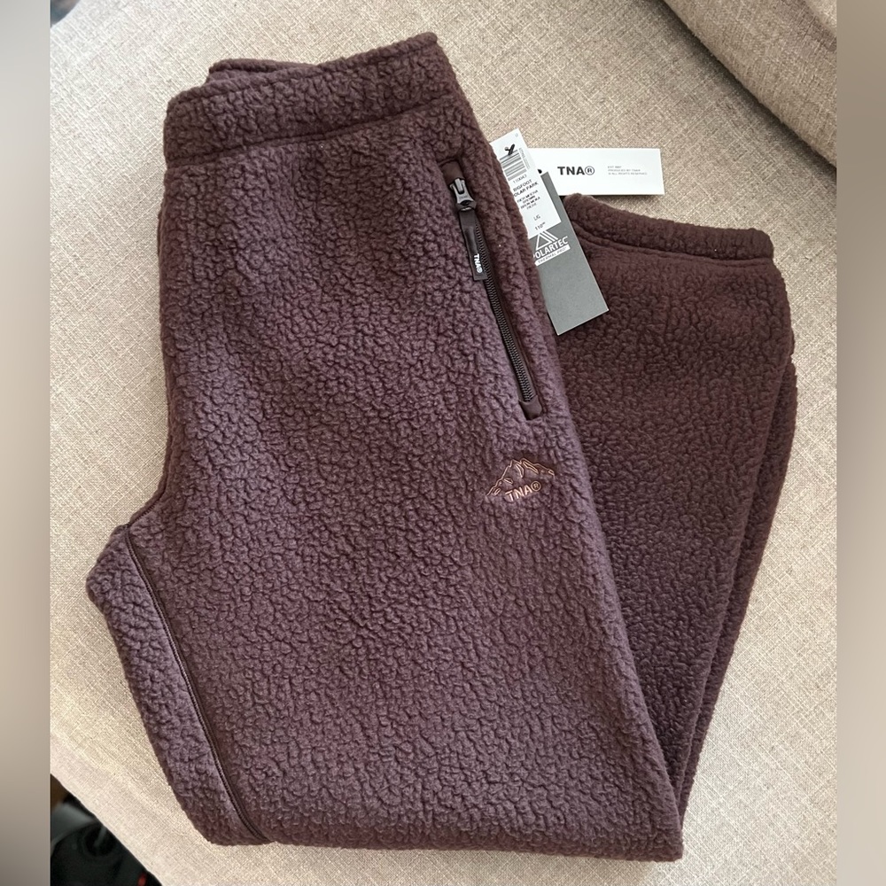 NWT Aritzia Polar Park Pants Rich Mocha Brown